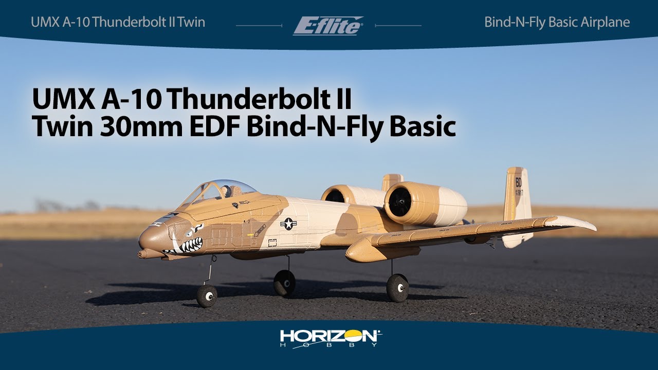E-flite UMX A-10 Thunderbolt II 30mm EDF BNF Basic