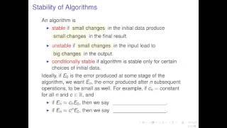 Download the video "Introduction to Algorithms and Convergence"