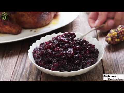 How to Make Maple Syrup Cranberry Sauce Recipe | Holiday Recipes |  Rosa Recipes