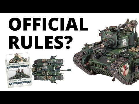 Big Tanks Preview! Model Scale Comparison Rules CONFIRMED for the Rogal Dorn, Leman Russ + Baneblade