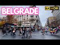Belgrade, Serbia 4K HDR Walk, Terazije to Kalemegdan Park, Fall 2023