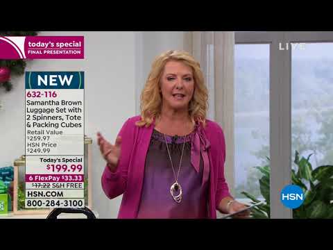 HSN | Samantha Brown Holiday Travel 11.28.2018 - 11 PM
