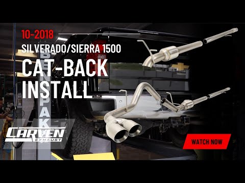 2010-2018 Silverado/Sierra1500 Cat-Back Exhaust Install/Overview Video by Carven Exhaust #exhaust
