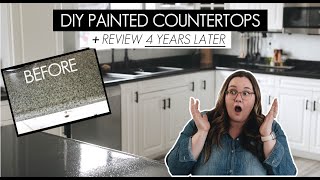 How to Paint Countertops | Rustoleum Countertop Paint + Review 4 years later!
