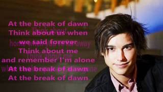 Eric Saade - Break Of Dawn (official song with lyrics)