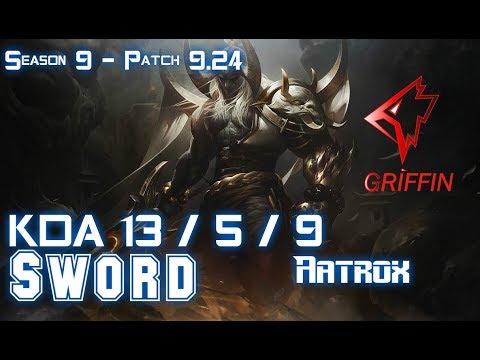 GRF Sword AATROX vs JAYCE Top - Patch 9.24 KR Ranked