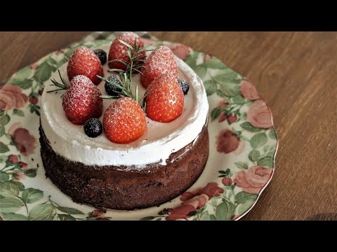 [Recipe] Strawberry Chocolat Cake 꾸덕하고 찐한 쇼콜라갸또와 상큼한 딸기크림의 환상조합, 연말케이크