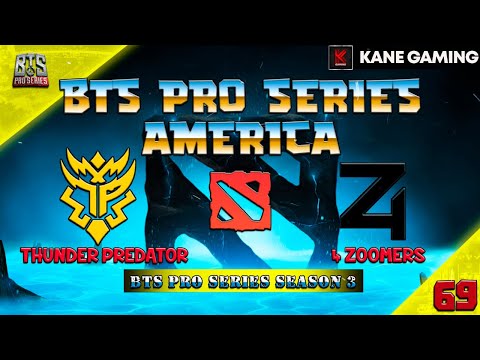 (THUNDER PREDATOR vs 4 ZOOMERS) BTS PRO SERIES AMERICA SEASON 3 [DOTA LIVE°]