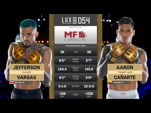 Guerra sin tregua en LUX 054 | Aaron Cañarte vs Jefferson "Cuijen" Vargas – ¡Peleón de alto voltaje!