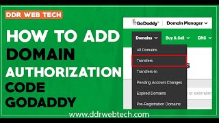 How to Add Domain with Authorization Code | godaddy domain