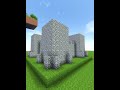 Minecraft Castle Build In 1 Min Minecraft Build Shorts