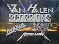 Monsters Of Rock Concert 80s Commercial Van Halen Metallica