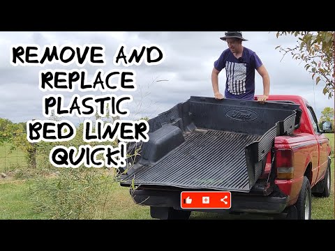 QUICKLY Remove AND Replace the Plastic Truck Bed Liner - Ford Ranger