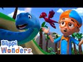 Blippi Meets A Tiny Dinosaur Blippi Wonders Magic Stories And Adventures For Kids Moonbug Kids