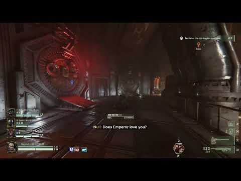 Zealot and Ogryn have a civil dicussion about the Emperor's love