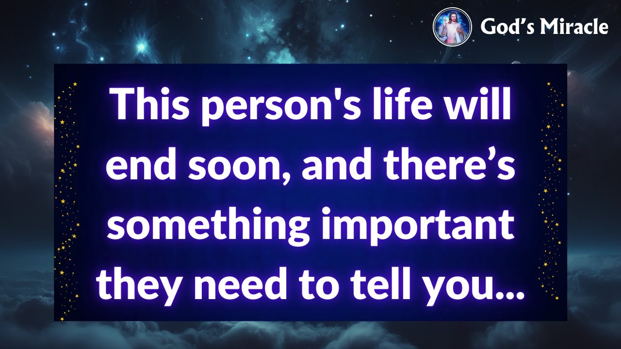 💌 This person's life will end soon, and there’s something important they need to tell you…