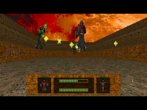 Doom: The Reconquest HoMM mod - Arena Battle _ "1 Disciple of D'Sparil Vs. 2 Dark Bishops"