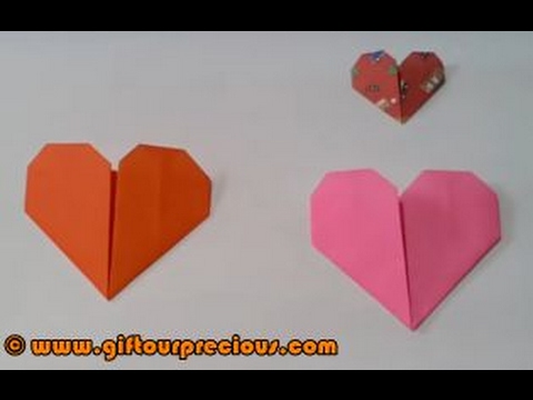 Easy Origami Heart (Step by Step Instructions)