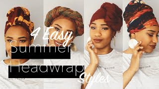 Turban Head wrap tutorial | 4 quick and easy styles