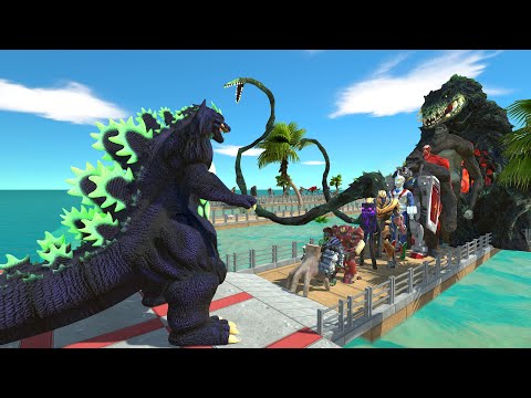 Super Godzilla vs Biollante OASIS DEATH RUN - Animal Revolt Battle Simulator