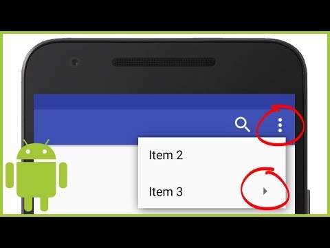 Options Menu with Sub Items - Android Studio Tutorial