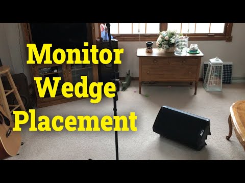 Monitor Wedge Stage Placement, Live Sound.