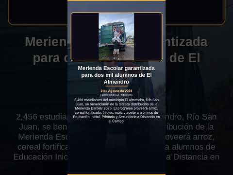 Merienda Escolar garantizada para dos mil alumnos de El Almendro