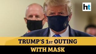  Donald Trump wears a mask for the first time amid Covid pandemic | DOWNLOAD THIS VIDEO IN MP3, M4A, WEBM, MP4, 3GP ETC