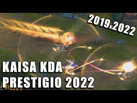 Kaisa KDA Edição de Prestigio (2022) - Spotlight e Comparação (2019x2022)