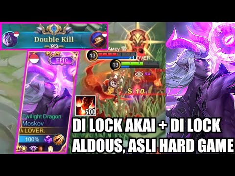TOP GLOBAL MOSKOV DI LOCK ? MUSUH BERCANDA !! LOVER BIKIN KEADAAN BERBALIK - MOBILE LEGENDS