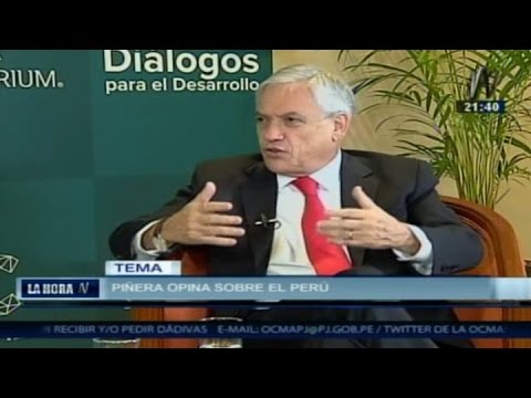 Sebastián Piñera habla del sistema previsional, Michele Bachelet, revolución tecnológica y del Perú