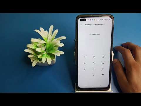 how to screen lock unlock, in realme x50 pro mobile