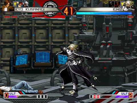 Kyo, Iori, K' VS. Ω Rugal, Goenitz, Igniz (Maniac Difficulty)