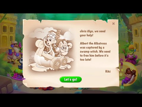 @Fishdom Level 7349, Rescue Albert - Witch's Swamp Event Begin