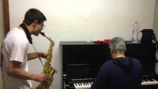 A lezione di sax con il nostro insegnante Adriano Pancaldi
