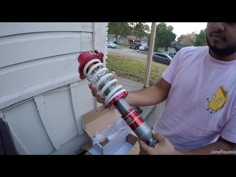 Installing Truhart coilovers on the Lancer
