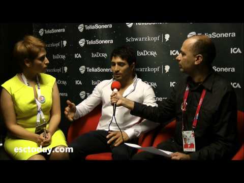 esctoday's interview with Farid Mammadov from Azerbaijan at Eurovision 2013
