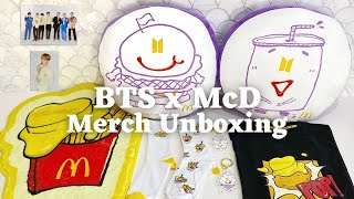 BTS x McDonald's Collaboration Merch | Melting & Saucy Collection Unboxing (ASMR)