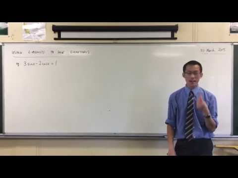 Using t-results to Solve Trigonometric Equations (Example 1)