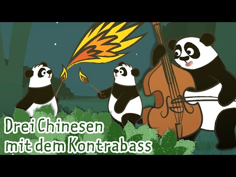 Drei Chinesen mit dem Kontrabass | Kinderlieder - die kleine Eule & ihre Freunde