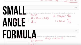 Small Angle Formula Practice