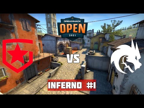 ГРУППА B. GAMBIT vs SPIRIT. MAP-1 INFERNO. DREAMHACK OPEN JANUARY 2021