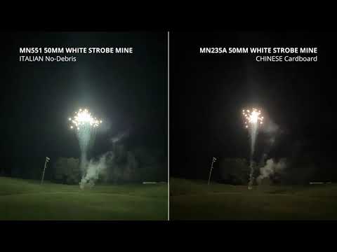 Italian versus Chinese Single-Shot Fireworks (Comets and Mines) - '76 Pro Line