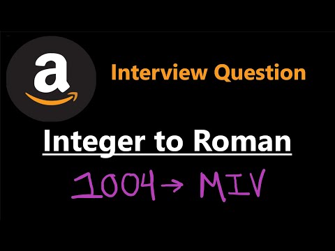 Integer To Roman Leetcode 12 Python