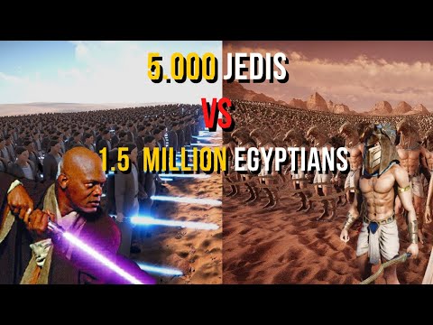 5.000 Jedi Knights vs 1.5 MILLION Egyptians - Ultimate Epic Battle Simulator 2 | UEBS 2