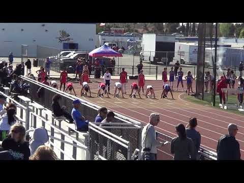 JVB 100m Heat 2 vs Marina 4-12-18 - Los Alamitos Boys