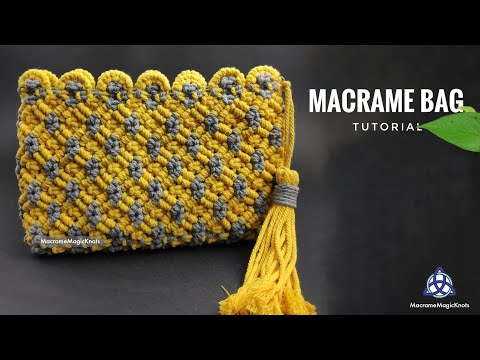 Macrame Bag Tutorial DIY Macrame Wallet for Girls