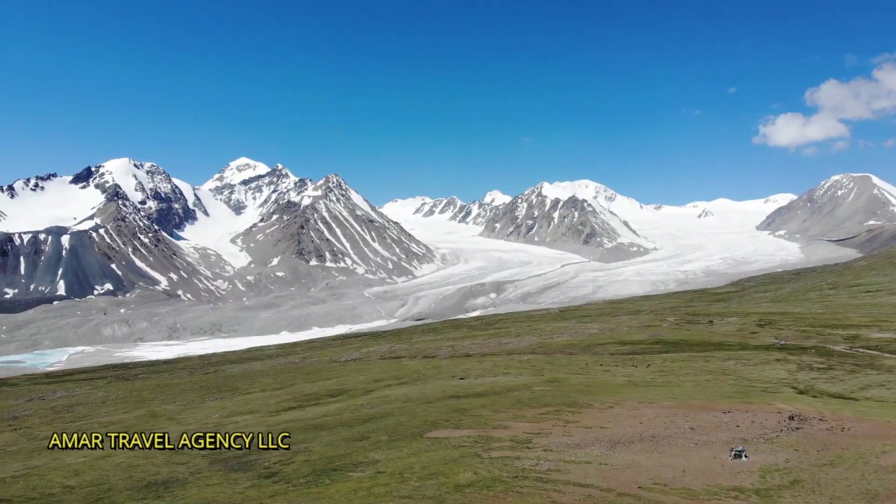 Mongolian beautiful nature with drone footage