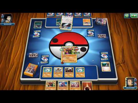 Pokemon TCG Online Basic Orange VS Destruction Fang Pokemon Theme Deck Match!!