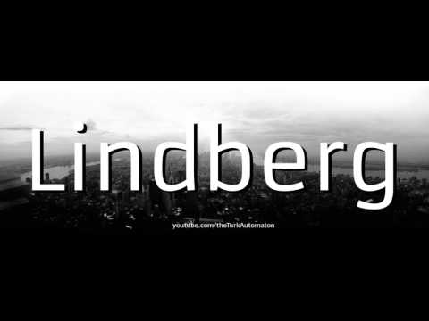 How to pronounce Lindberg in German